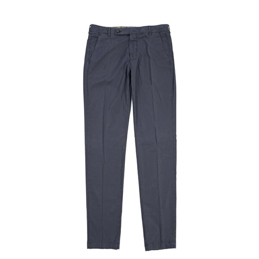 BERWICH “MORELLO-GD” リヨセル混コットン ノータックパンツ ネイビー(navy665) 48 | GUARDAROBA MILANO OFFICIAL STORE