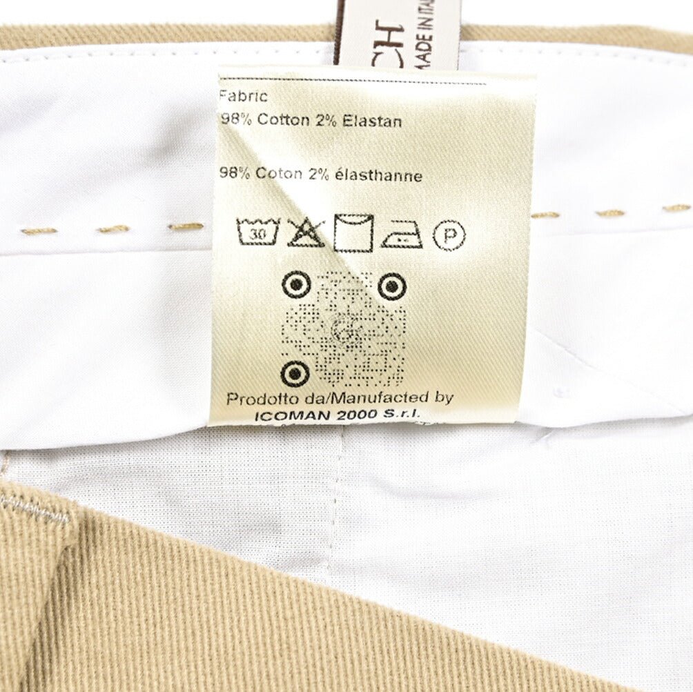 新春セール|BERWICH "NEGRONI LUX" ストレッチコットン ツータックパンツ|433907-44|GUARDAROBA MILANO OFFICIAL STORE