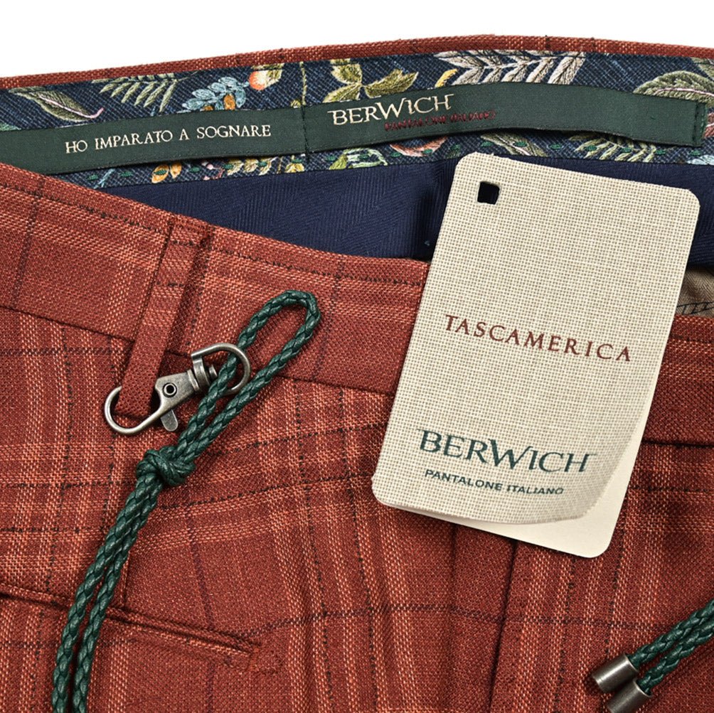 クーポン対象|BERWICH RAFFI リネンウール ツータックスラックス|GUARDAROBA MILANO OFFICIAL STORE