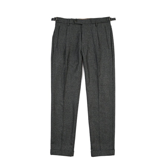 BERWICH “RETRO” ヴァージンウール100% ワンタックスラックス グレー(dk grey) 48 | GUARDAROBA MILANO OFFICIAL STORE