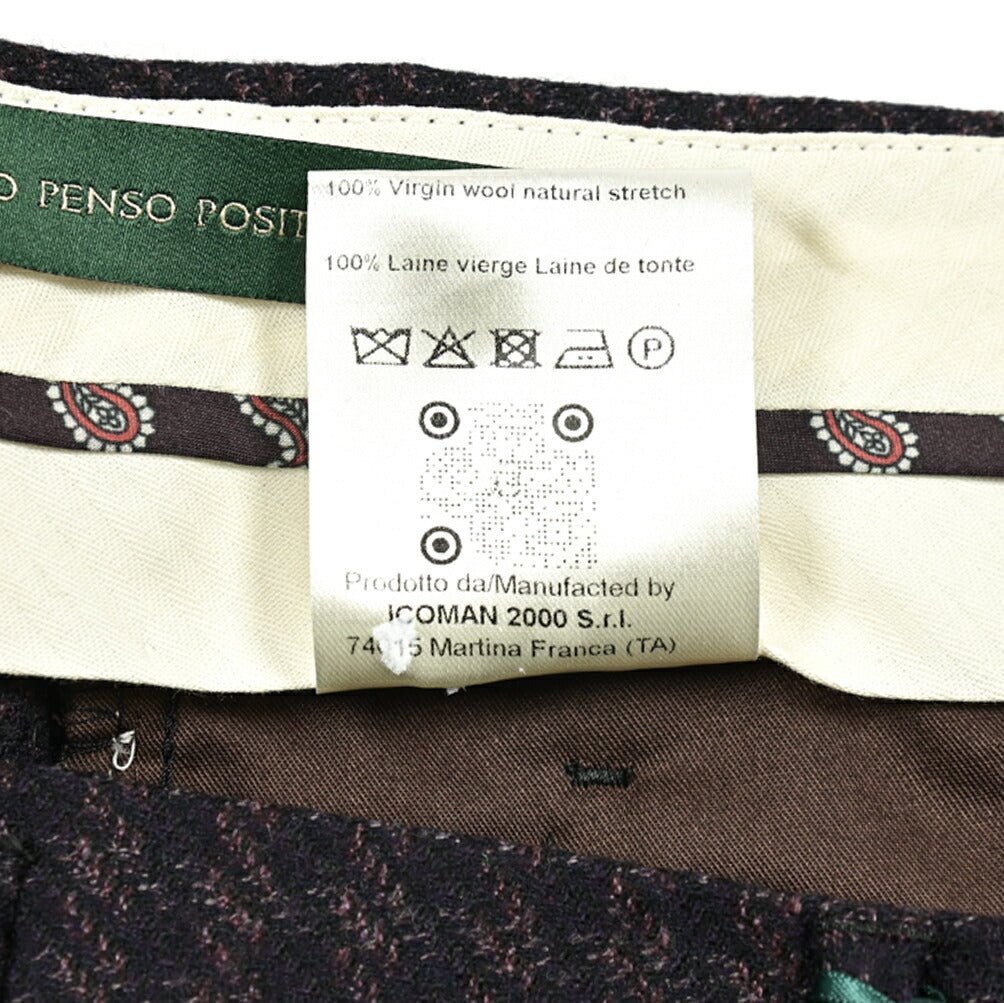 クーポン対象|BERWICH RETRO ヴァージンウール100% ワンタックスラックス|GUARDAROBA MILANO OFFICIAL STORE