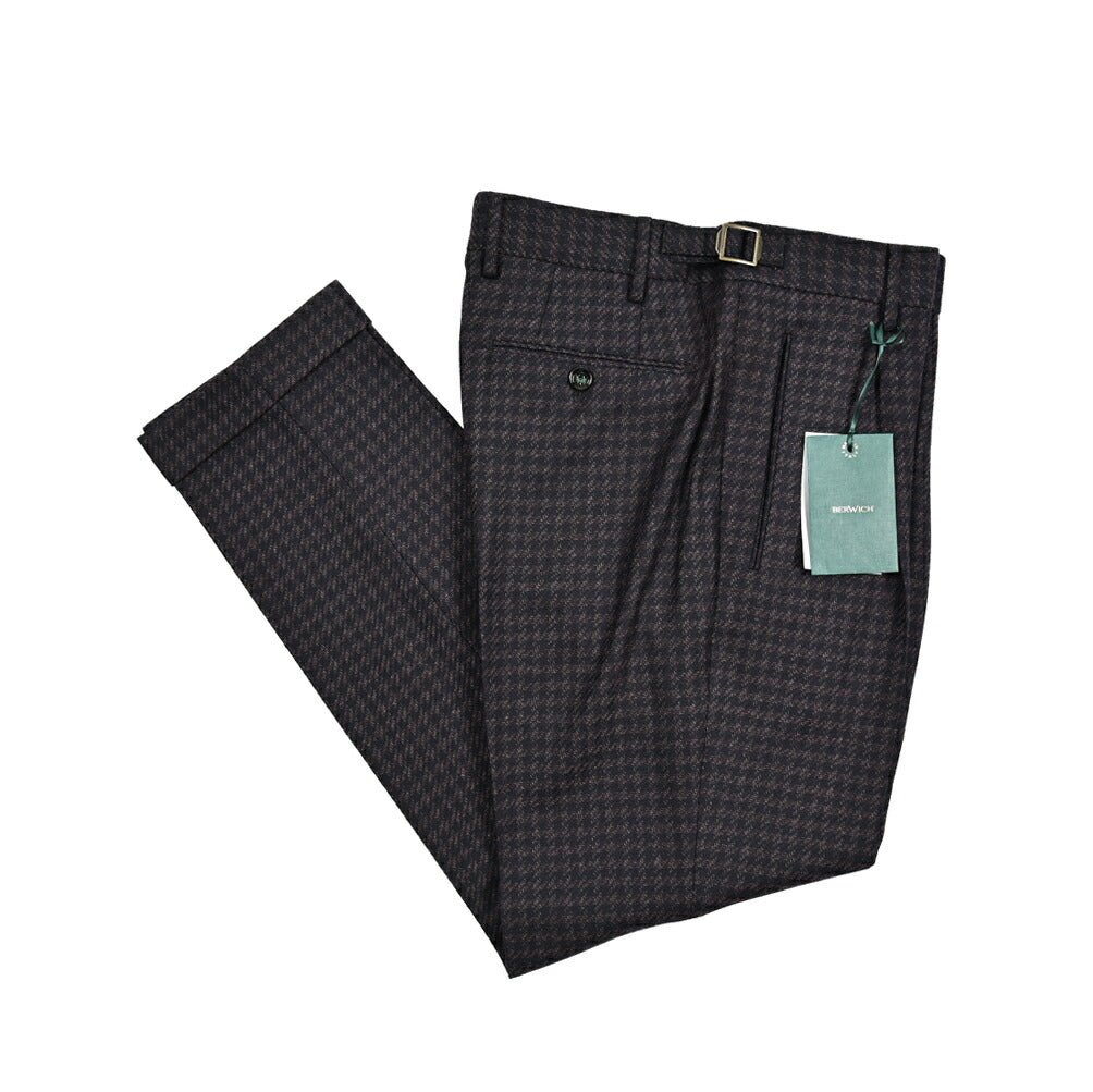 クーポン対象|BERWICH RETRO ヴァージンウール100% ワンタックスラックス|GUARDAROBA MILANO OFFICIAL STORE