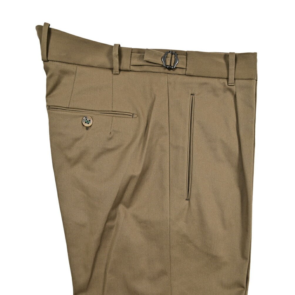 BERWICH "RETRO" ストレッチコットンチノワンタックスラックス|424776 - 46|GUARDAROBA MILANO OFFICIAL STORE