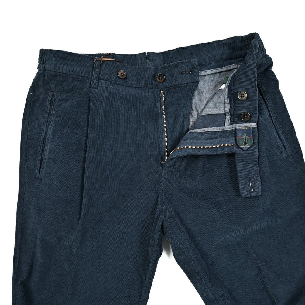 SALE|BERWICH RETRO ストレッチコットン 細畝コーデュロイワンタックスラックス|414213|GUARDAROBA MILANO OFFICIAL STORE