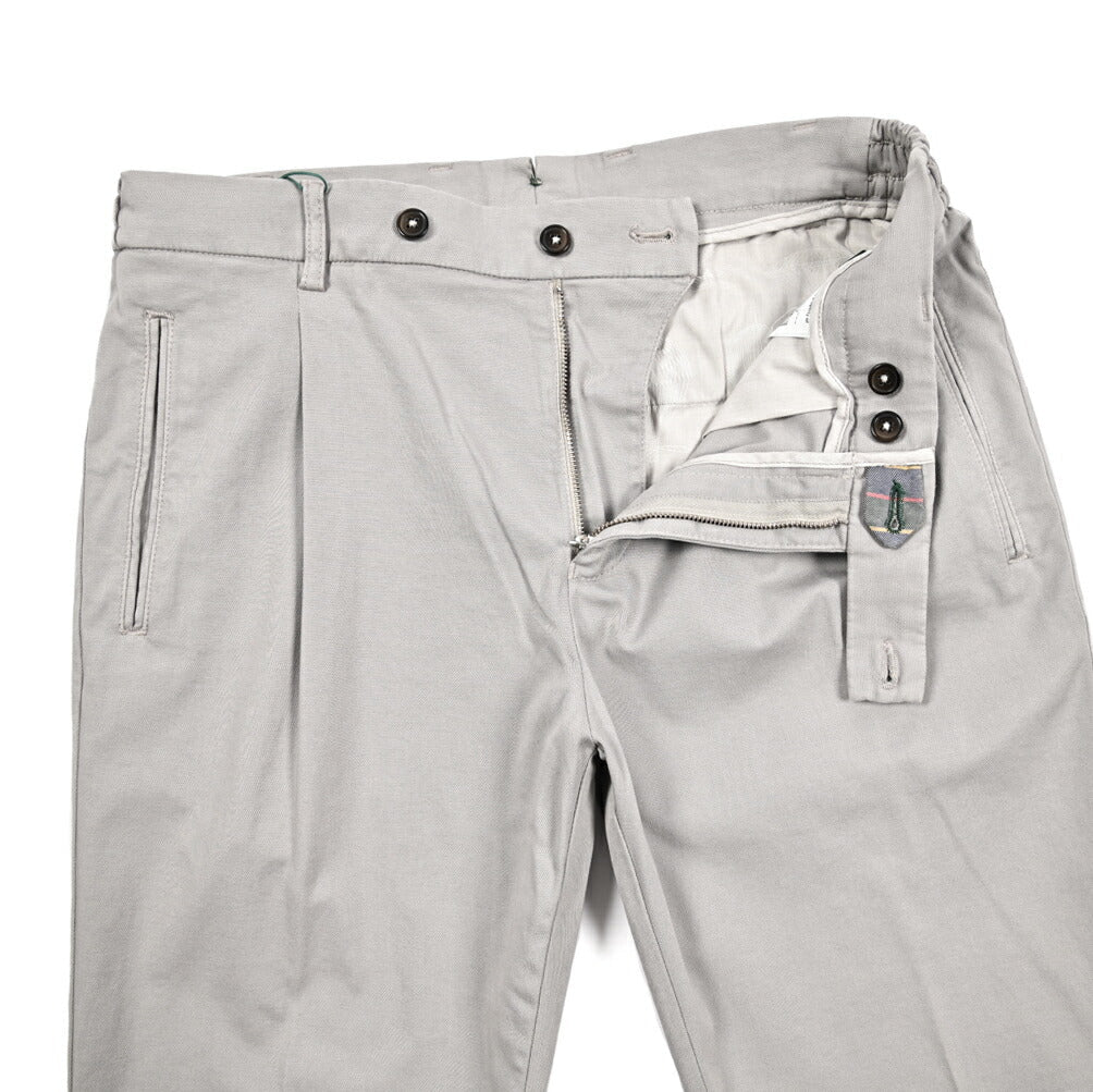 BERWICH "RETRO ELAX GD" リヨセル混コットン ワンタックストレッチパンツ|425457 - 44|GUARDAROBA MILANO OFFICIAL STORE