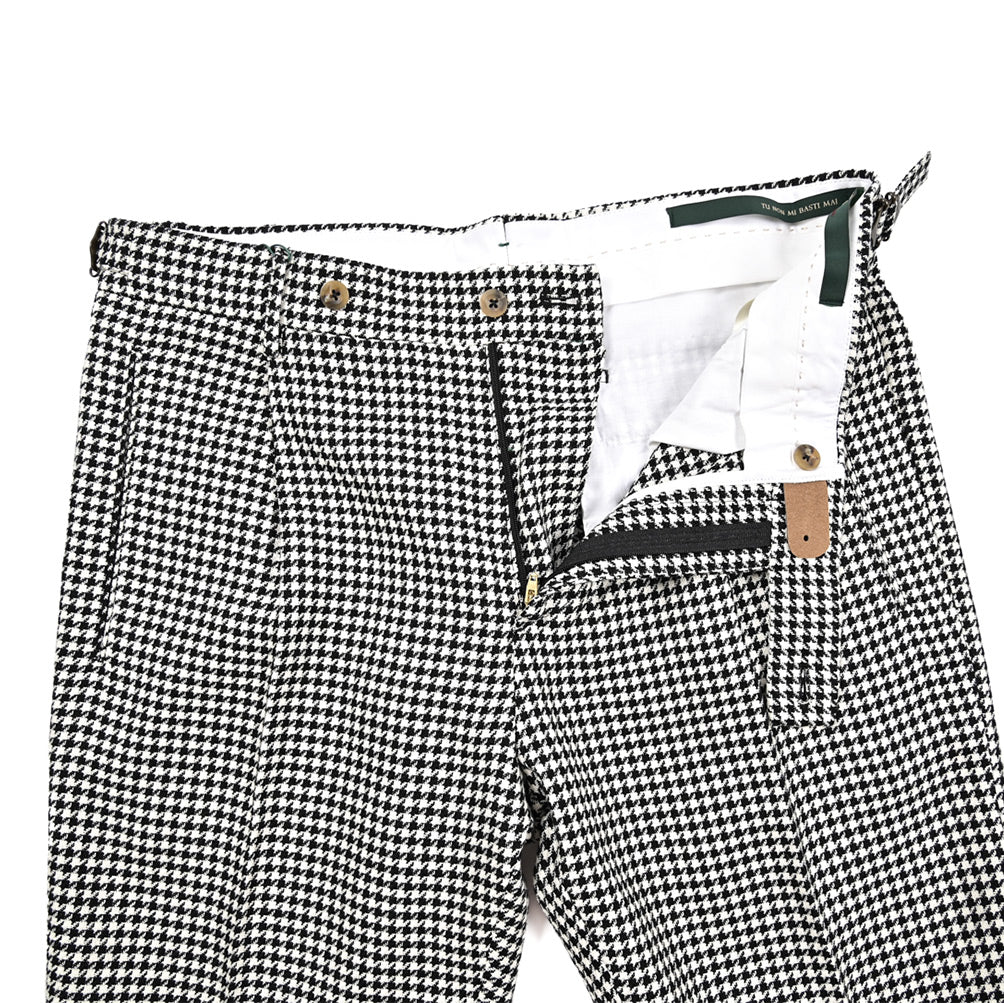 BERWICH "RETRO LONG" リネン混コットン ワンタックスラックス|424456 - 44|GUARDAROBA MILANO OFFICIAL STORE