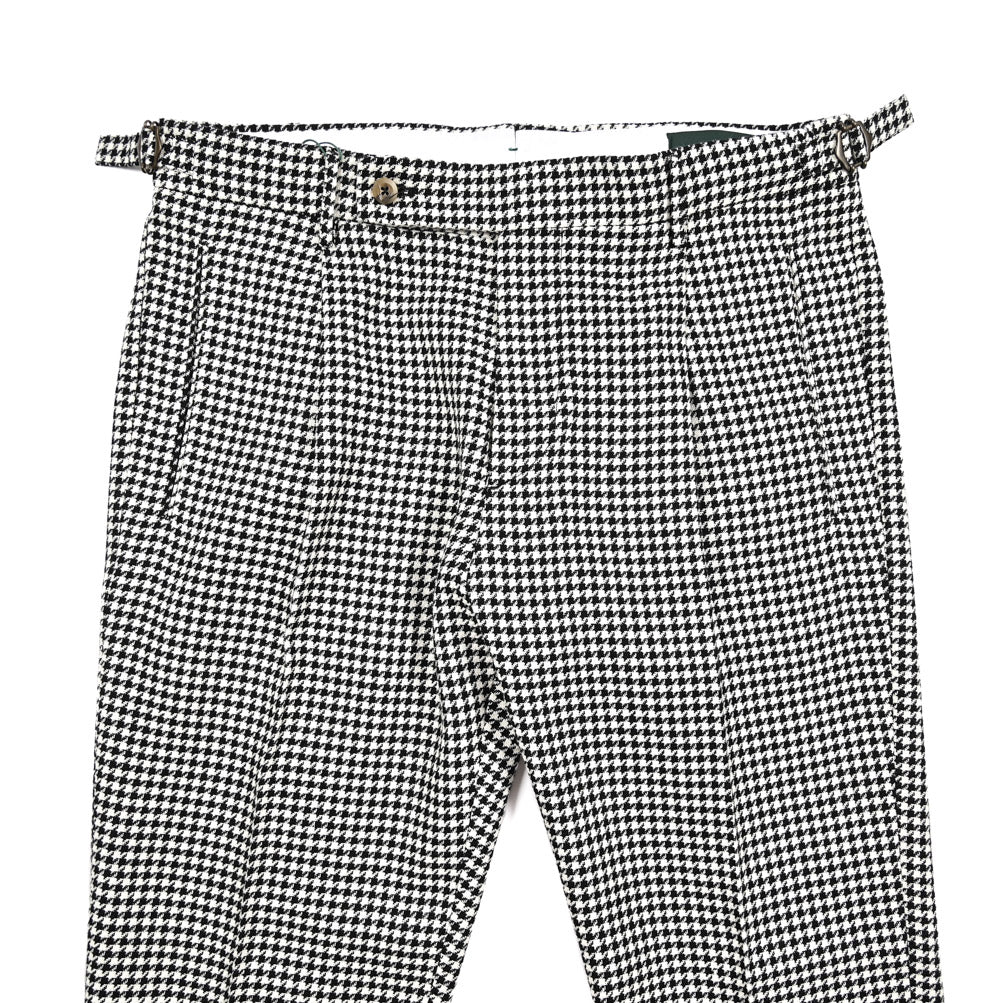 BERWICH "RETRO LONG" リネン混コットン ワンタックスラックス|424456 - 44|GUARDAROBA MILANO OFFICIAL STORE