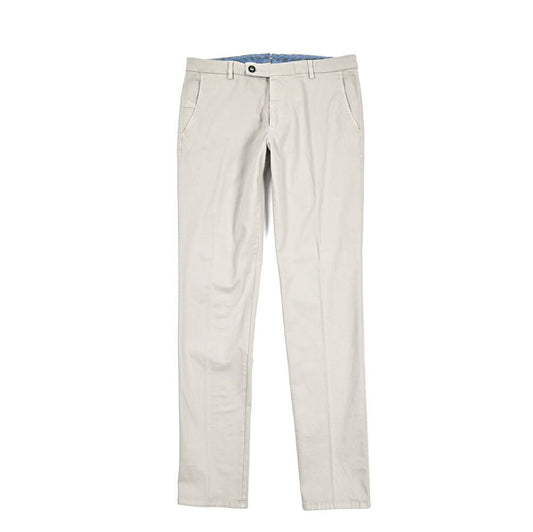 BERWICH “SC SLIM - GD” ストレッチコットン ノータックチノパンツ グレージュ(pomice) 46 | GUARDAROBA MILANO OFFICIAL STORE