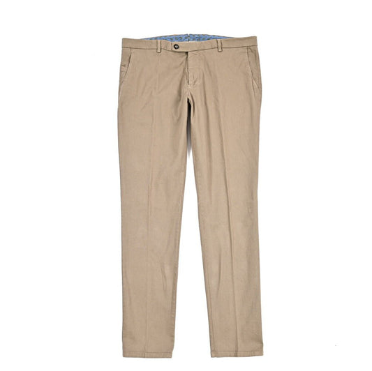 BERWICH “SC SLIM - GD” ストレッチコットン ノータックチノパンツ ベージュ(noce) 54 | GUARDAROBA MILANO OFFICIAL STORE