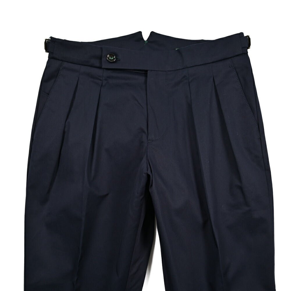 BERWICH "SCOTCH" ストレッチコットン ツータックパンツ|425114 - 44|GUARDAROBA MILANO OFFICIAL STORE