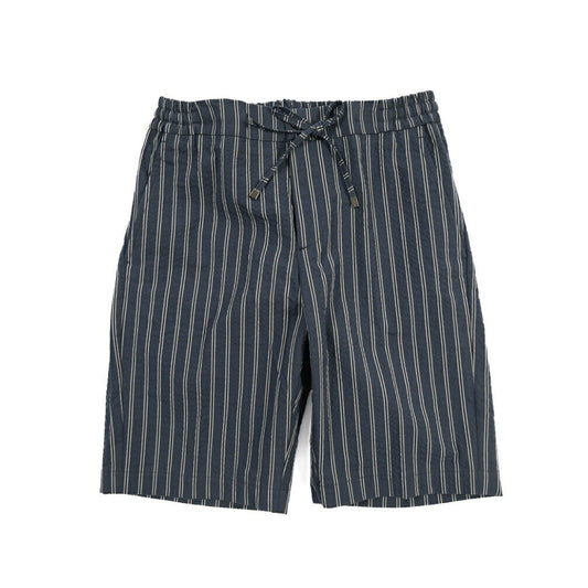 BERWICH “SHORT SPIAGGIA” ノータックコットンショーツ ネイビー(navy) 46 | GUARDAROBA MILANO OFFICIAL STORE