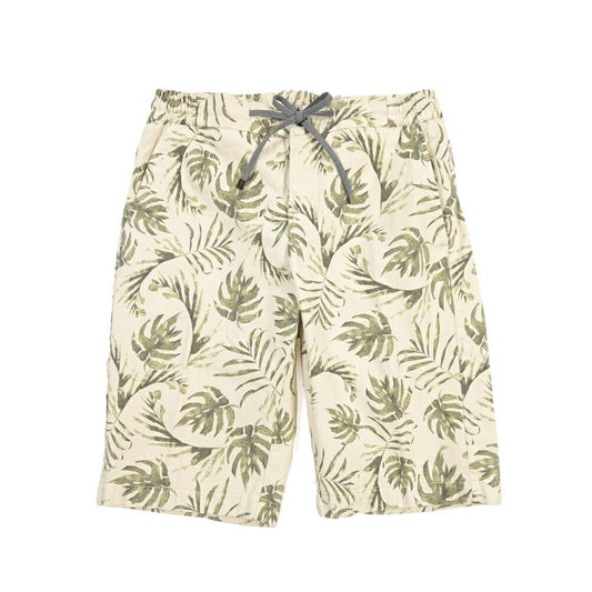 BERWICH “SHORT SPIAGGIA-GD” リネン混コットン ストレッチショーツ オフホワイト(latte802) 46 | GUARDAROBA MILANO OFFICIAL STORE