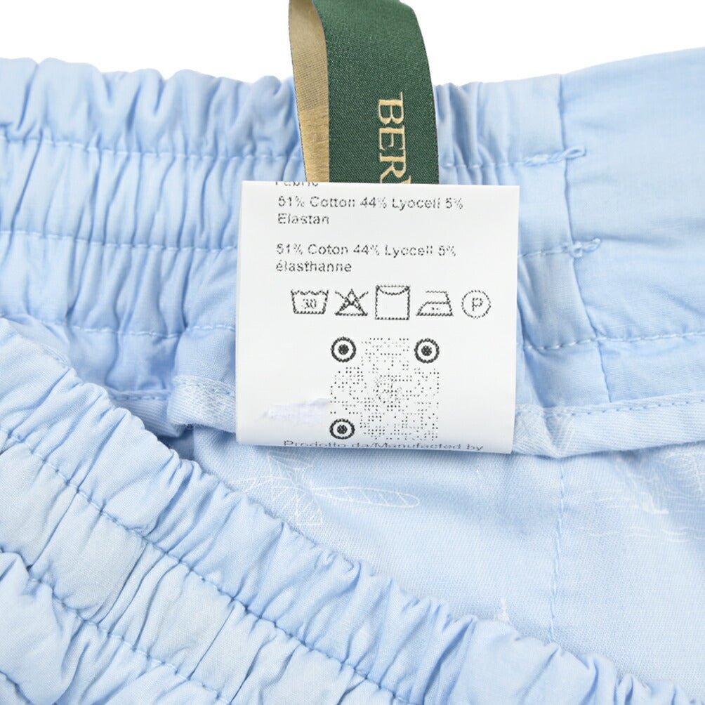 BERWICH “SHORT SPIAGGIA-GD” スーピマコットン ストレッチショーツ ライトブルー(lt azzurro75) 48 | GUARDAROBA MILANO OFFICIAL STORE