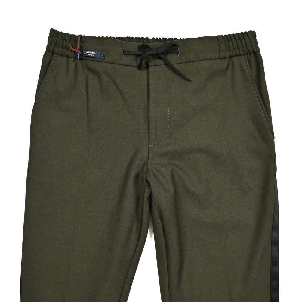 SALE|BERWICH SPIAGGIA ストレッチウール ドローコード側章スラックス|414240 - 44|GUARDAROBA MILANO OFFICIAL STORE