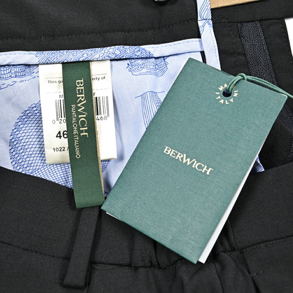 BERWICH "XRETRO" ウール混 ワンタックスラックス|424711 - 46|GUARDAROBA MILANO OFFICIAL STORE