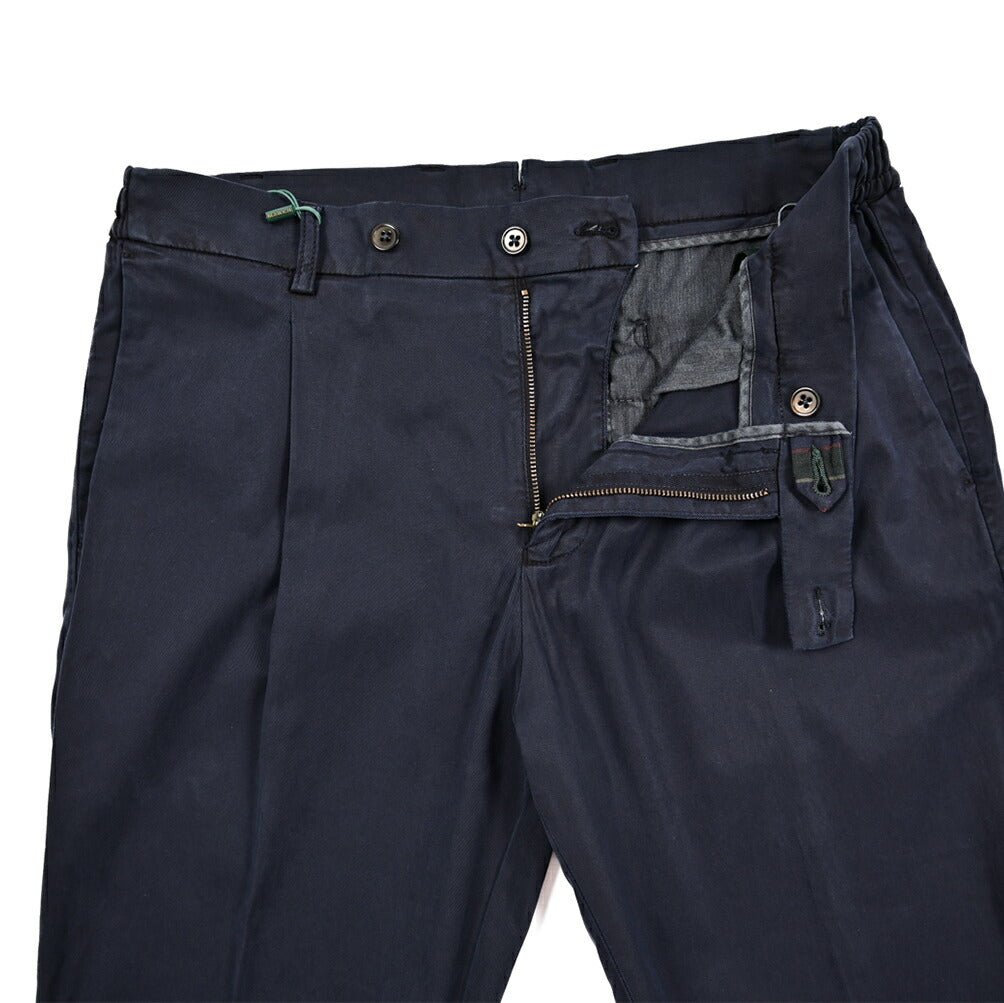 BERWICH "XRETRO" ストレッチコットンチノ ワンタックパンツ (製品染め)|425483|GUARDAROBA MILANO OFFICIAL STORE