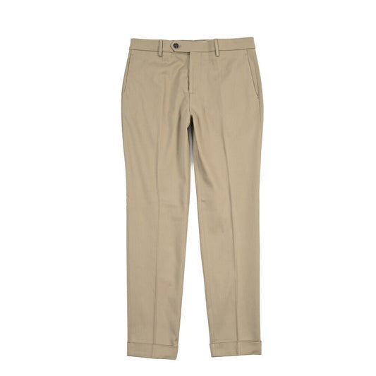 BERWICH “YRETRO” ノータックパンツ ストレッチコットン カーキグリーン(khaki) 46 | GUARDAROBA MILANO OFFICIAL STORE