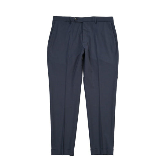 BERWICH “YRETRO” ストレッチウール ノータックスラックス ネイビー(navy) 52 | GUARDAROBA MILANO OFFICIAL STORE