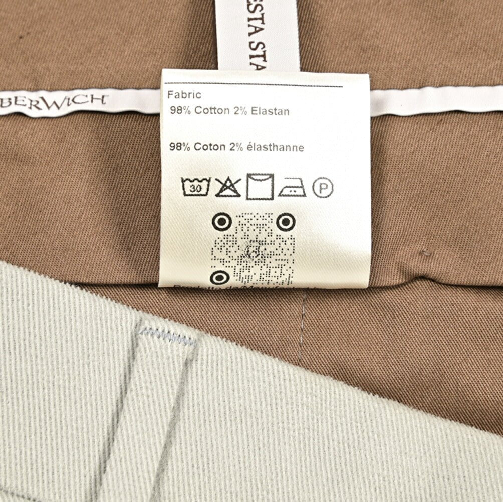 新春セール|BERWICH "YRETRO LONG" ストレッチコットン ノータックパンツ|433879-46|GUARDAROBA MILANO OFFICIAL STORE