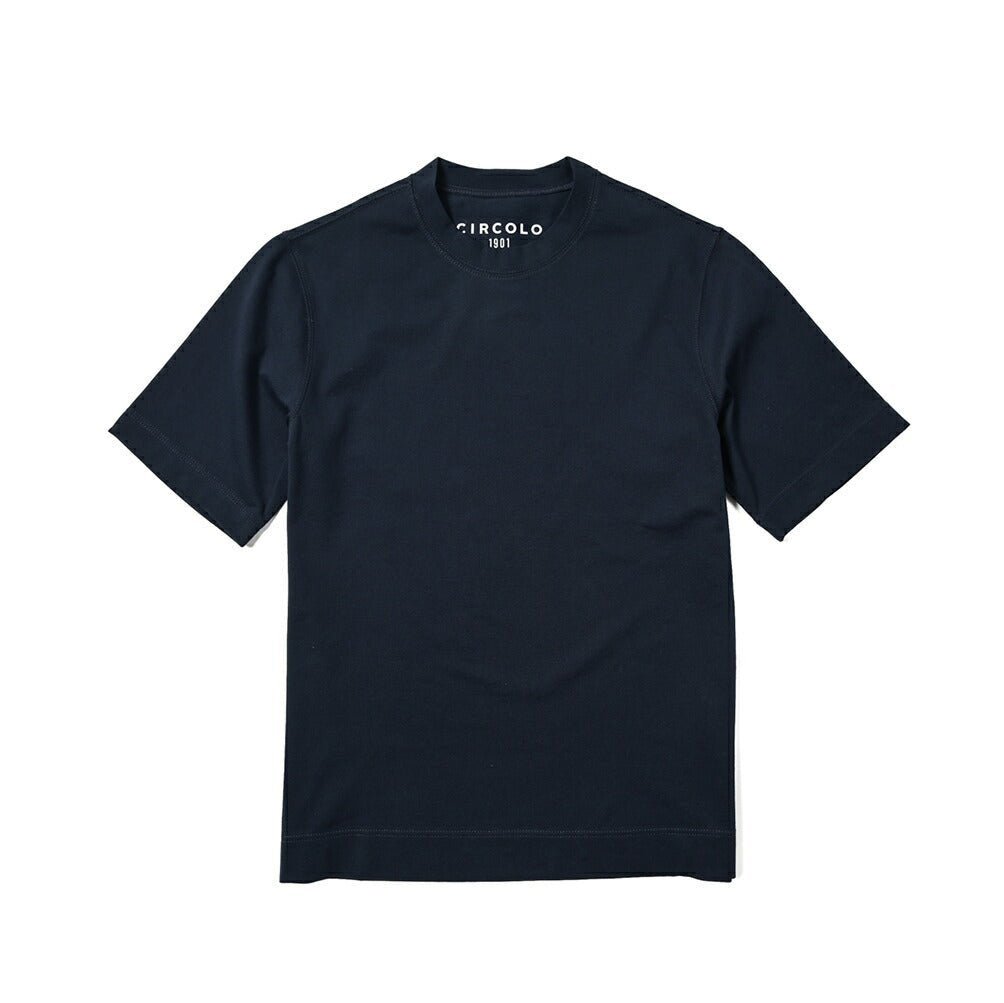 CIRCOLO 1901 ストレッチコットンジャージー クルーネック半袖Tシャツ|400699 - A - S|GUARDAROBA MILANO OFFICIAL STORE