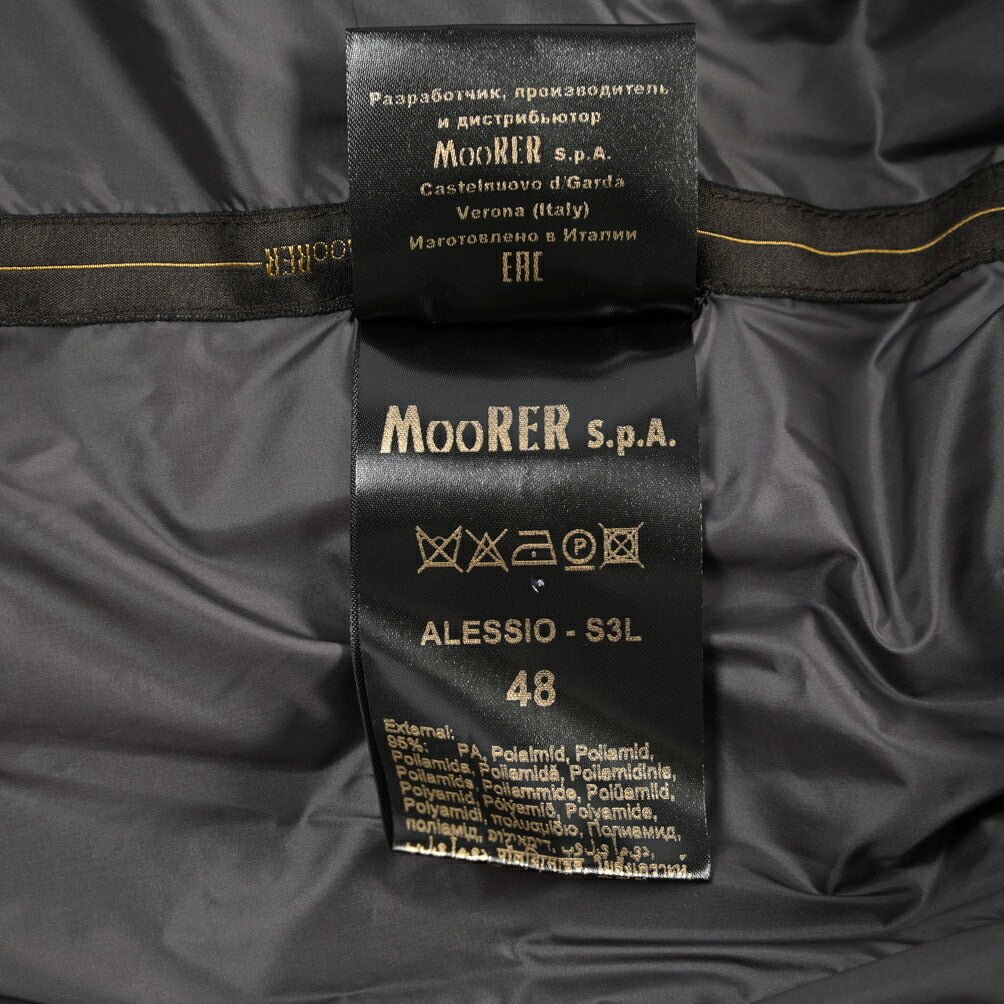 CLEARANCE SALE|MOORER “ALESSIO-S3L” 高機能ストレッチナイロン 2WAYダウンボンバージャケット ネイビー(DARK BLU) 48 | GUARDAROBA MILANO OFFICIAL STORE