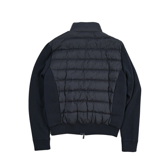 CLEARANCE SALE|MOORER “LANZI-S3Z” 異素材コンビ スタンドカラーダウンジャケット ネイビー(DARK BLU) 46 | GUARDAROBA MILANO OFFICIAL STORE