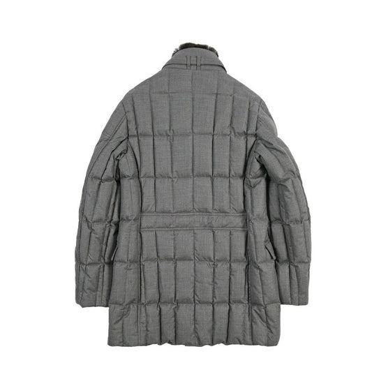 CLEARANCE SALE|MOORER “MORRIS-CL” カシミヤ100% 立襟ファー付ダウンジャケット グレー(GRIGIO) 48 | GUARDAROBA MILANO OFFICIAL STORE