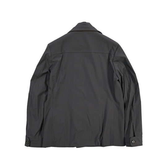 CLEARANCE SALE|MOORER “VOLMER-KN” 高機能ストレッチナイロン Pコート / ACQUA RESISTANT (撥水) グレー(ASFALTO) 46 | GUARDAROBA MILANO OFFICIAL STORE