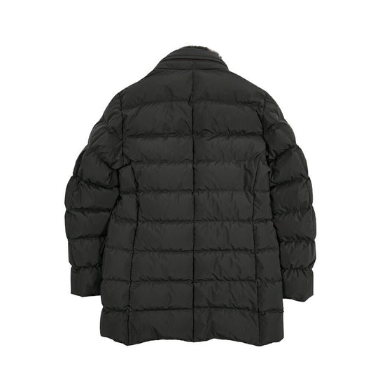 CLEARANCE SALE|MOORER “ZARBO-STP” ポリエステル100% 立襟ファー付ダウンコート / ACQUA PROOF (防水) ブラック(NERO) 48 | GUARDAROBA MILANO OFFICIAL STORE