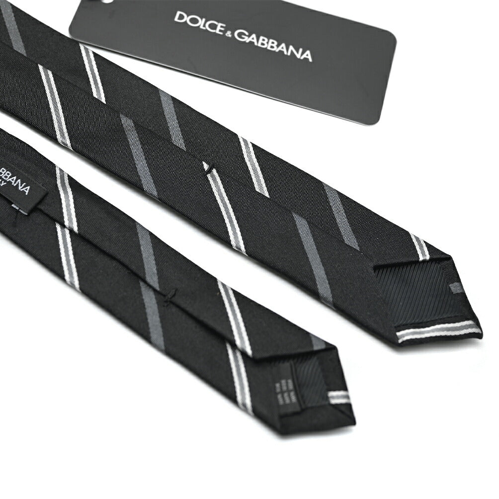 DOLCE & GABBANA シルク100% レジメンタルネクタイ(ナロータイ)|GUARDAROBA MILANO OFFICIAL STORE