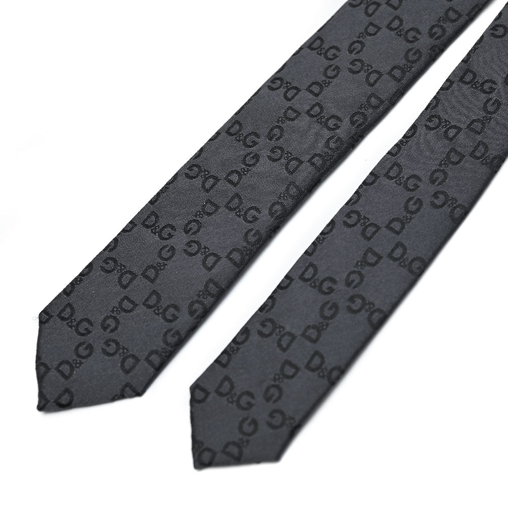 DOLCE & GABBANA シルク100% ロゴネクタイ(ナロータイ)|409088|GUARDAROBA MILANO OFFICIAL STORE