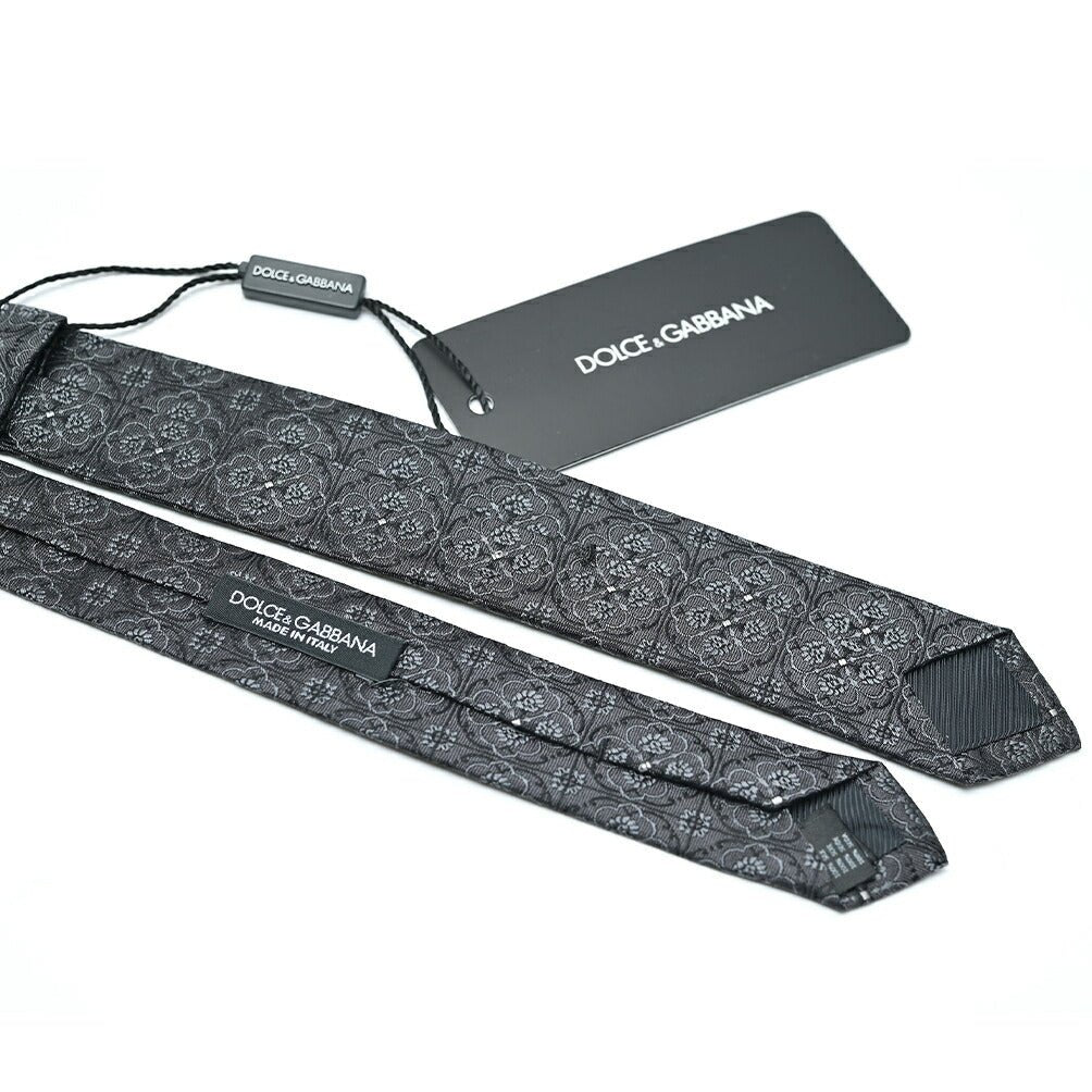DOLCE & GABBANA シルク100% 花柄ネクタイ(ナロータイ)|409059|GUARDAROBA MILANO OFFICIAL STORE