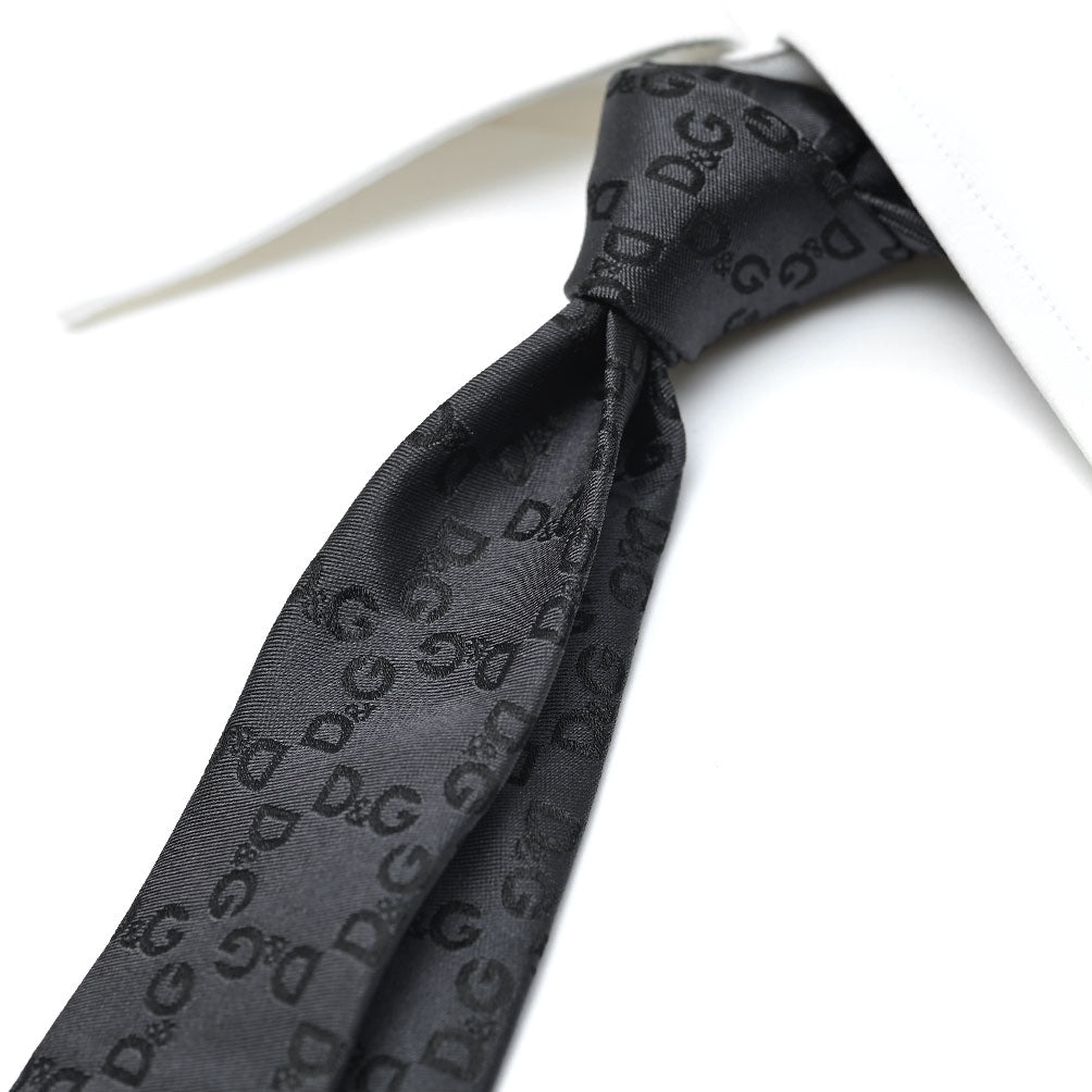 DOLCE & GABBANA シルク100% ロゴネクタイ(ナロータイ)|409088|GUARDAROBA MILANO OFFICIAL STORE