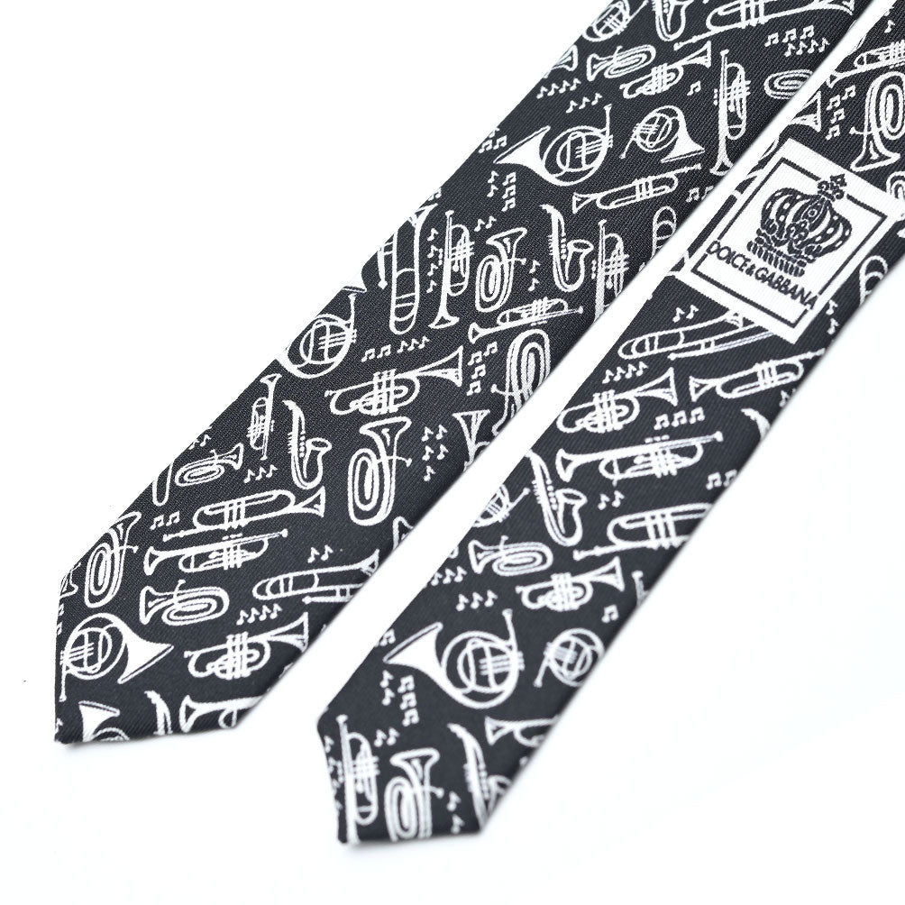 DOLCE & GABBANA シルク100% 総柄ネクタイ(ナロータイ)|409073|GUARDAROBA MILANO OFFICIAL STORE