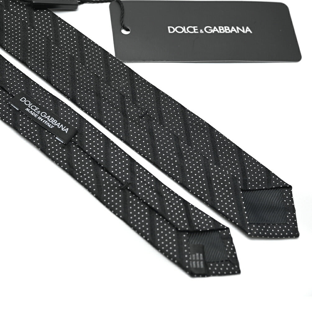 DOLCE & GABBANA シルク100% ドットネクタイ(ナロータイ)|409097|GUARDAROBA MILANO OFFICIAL STORE