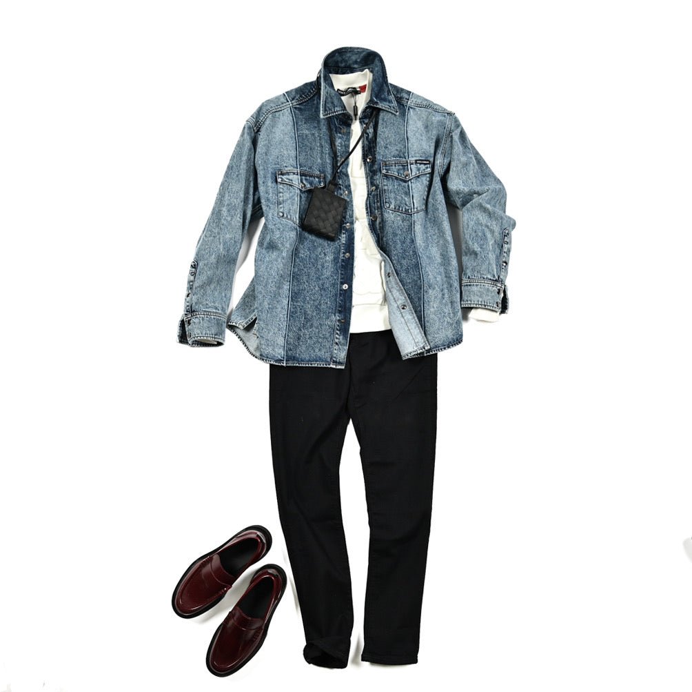 クリアランスセール|DOLCE & GABBANA コットン100% オーバーサイズデニムジャケット|GUARDAROBA MILANO OFFICIAL STORE