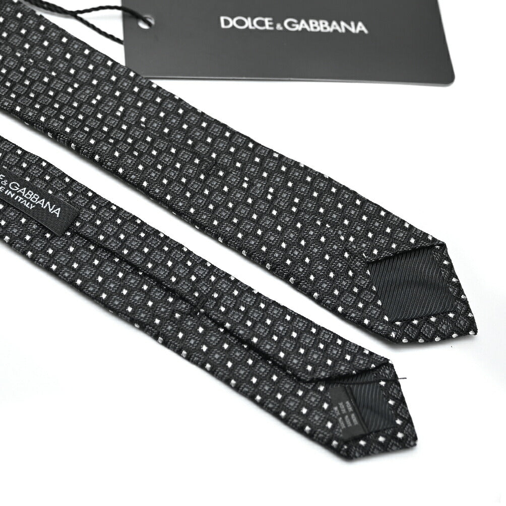 DOLCE & GABBANA シルク100% 幾何柄ネクタイ(ナロータイ)|409101|GUARDAROBA MILANO OFFICIAL STORE