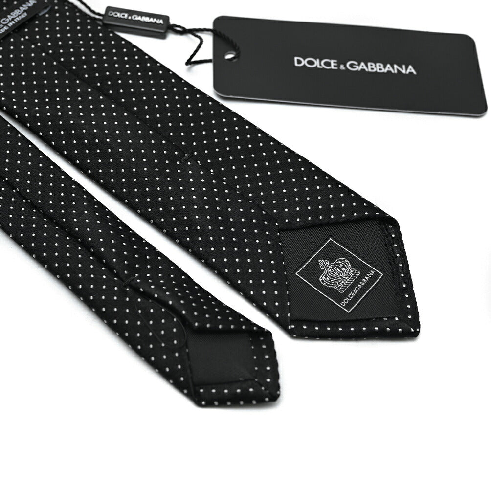 DOLCE & GABBANA シルク100% ドットネクタイ(ナロータイ)|409150|GUARDAROBA MILANO OFFICIAL STORE