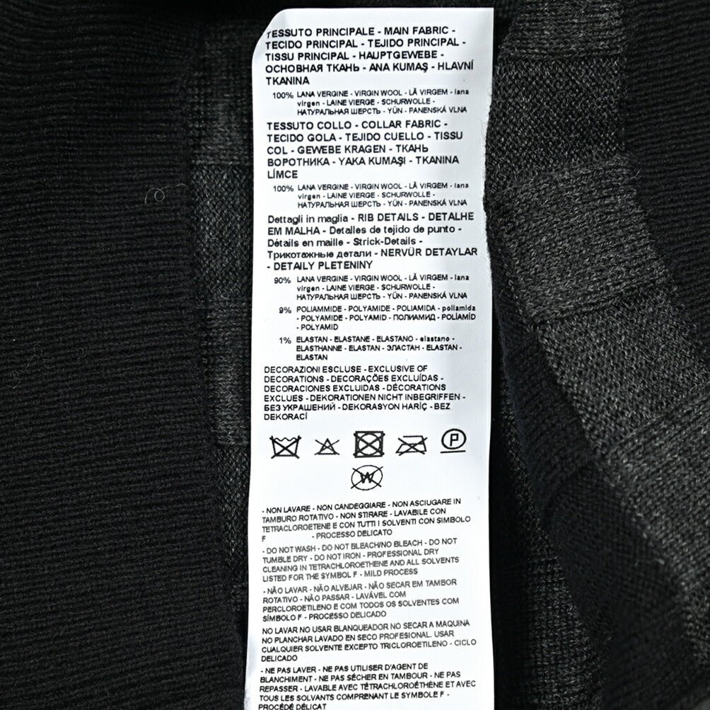 EMPORIO ARMANI ヴァージンウール100% クルーネックハイゲージニットセーター|415115-M|GUARDAROBA MILANO OFFICIAL STORE