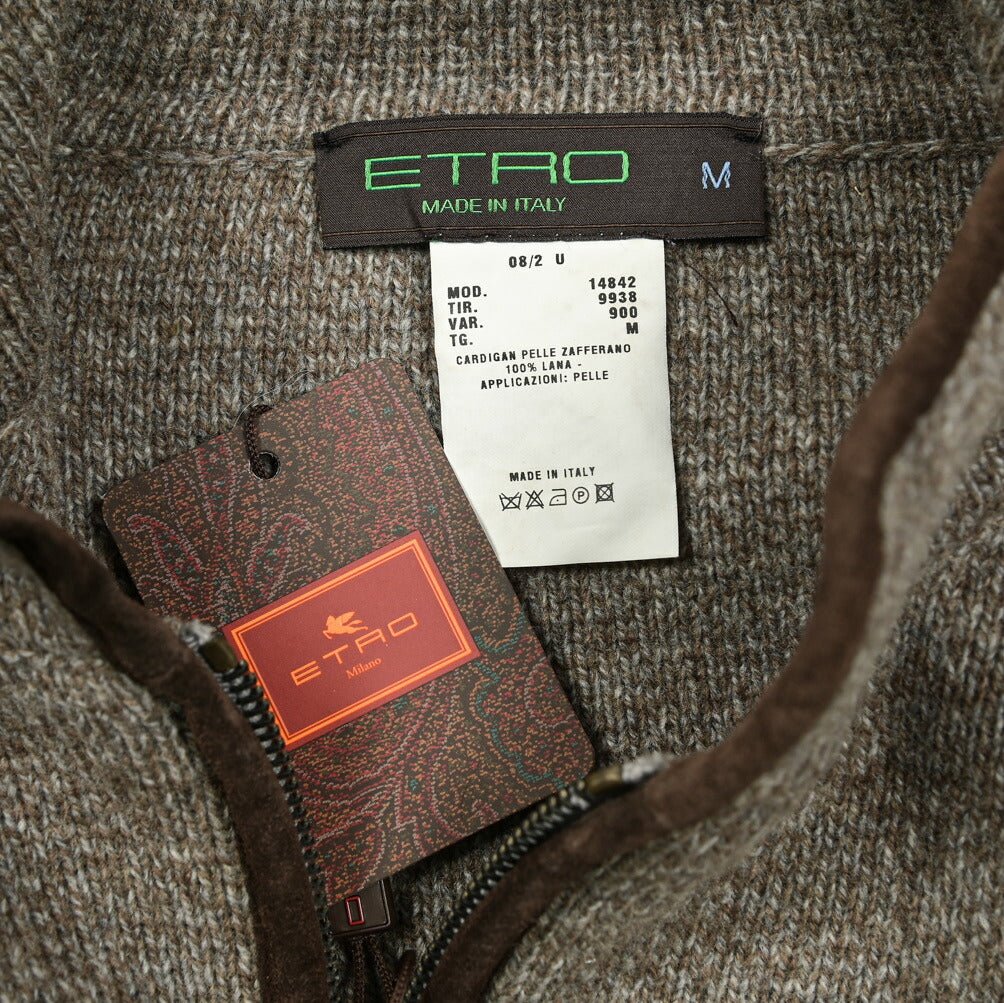 SALE|ETRO ウール100% ミドルゲージニットジップカーディガン|406952|GUARDAROBA MILANO OFFICIAL STORE