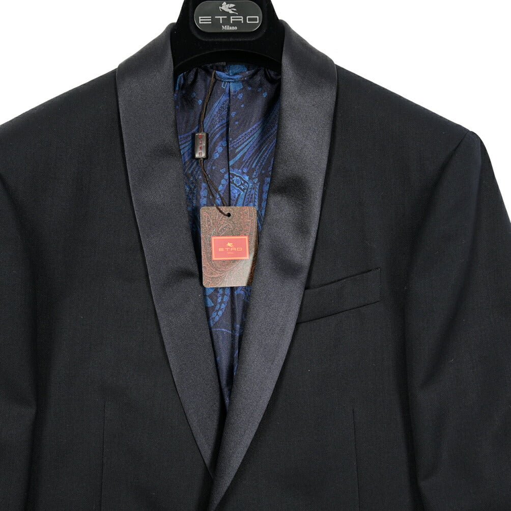 ETRO ウール100% 1Bシングルタキシードジャケット|GUARDAROBA MILANO OFFICIAL STORE