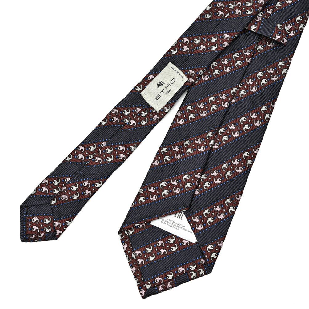 ETRO シルク100% レジメンタルネクタイ(ワイドタイ)|421260|GUARDAROBA MILANO OFFICIAL STORE