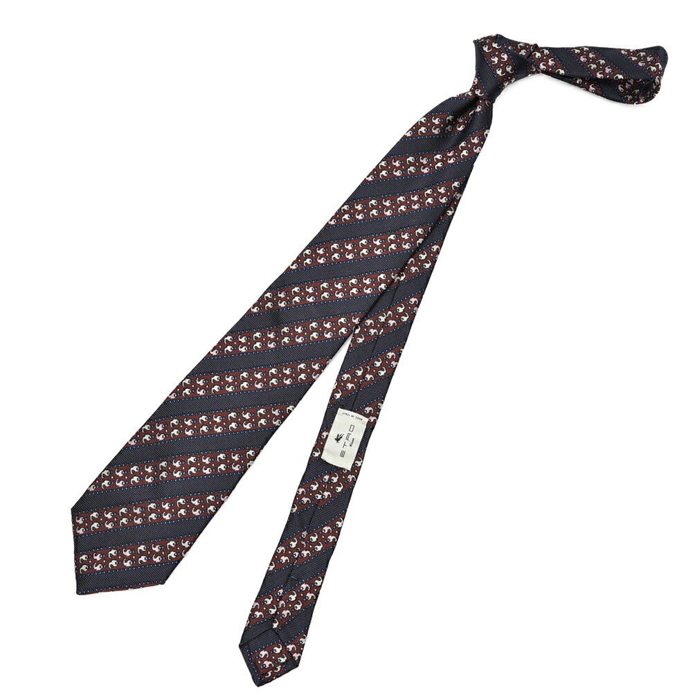 ETRO シルク100% レジメンタルネクタイ(ワイドタイ)|421260|GUARDAROBA MILANO OFFICIAL STORE