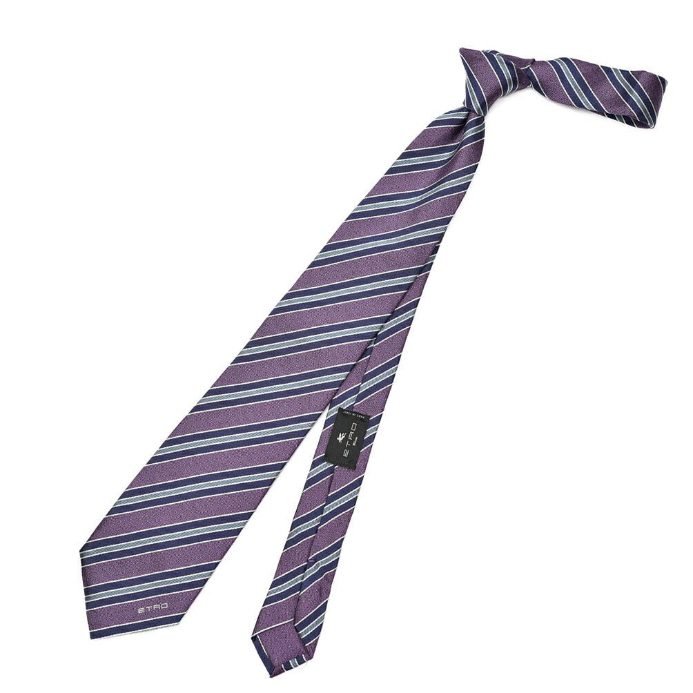 ETRO シルク100% レジメンタルネクタイ(ワイドタイ)|421278|GUARDAROBA MILANO OFFICIAL STORE