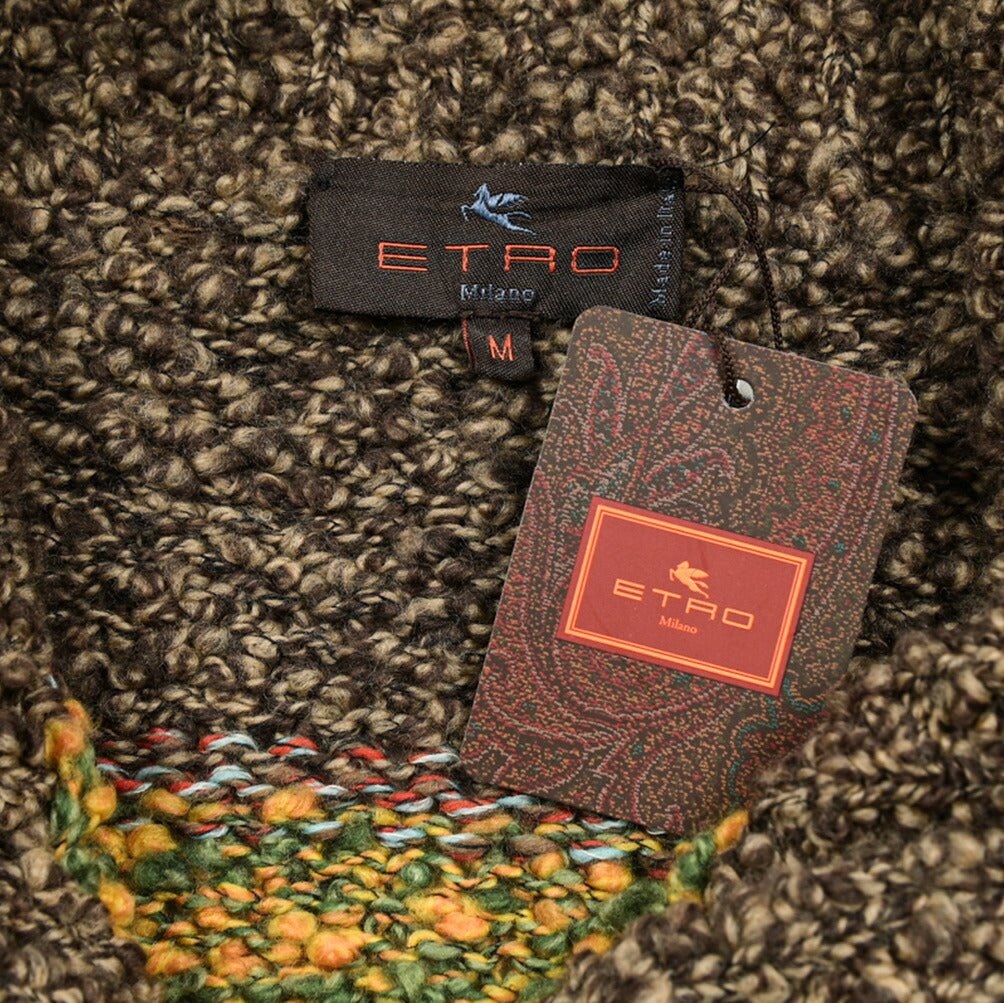 SALE|ETRO ウール100% ブークレニットカーディガン|406943|GUARDAROBA MILANO OFFICIAL STORE