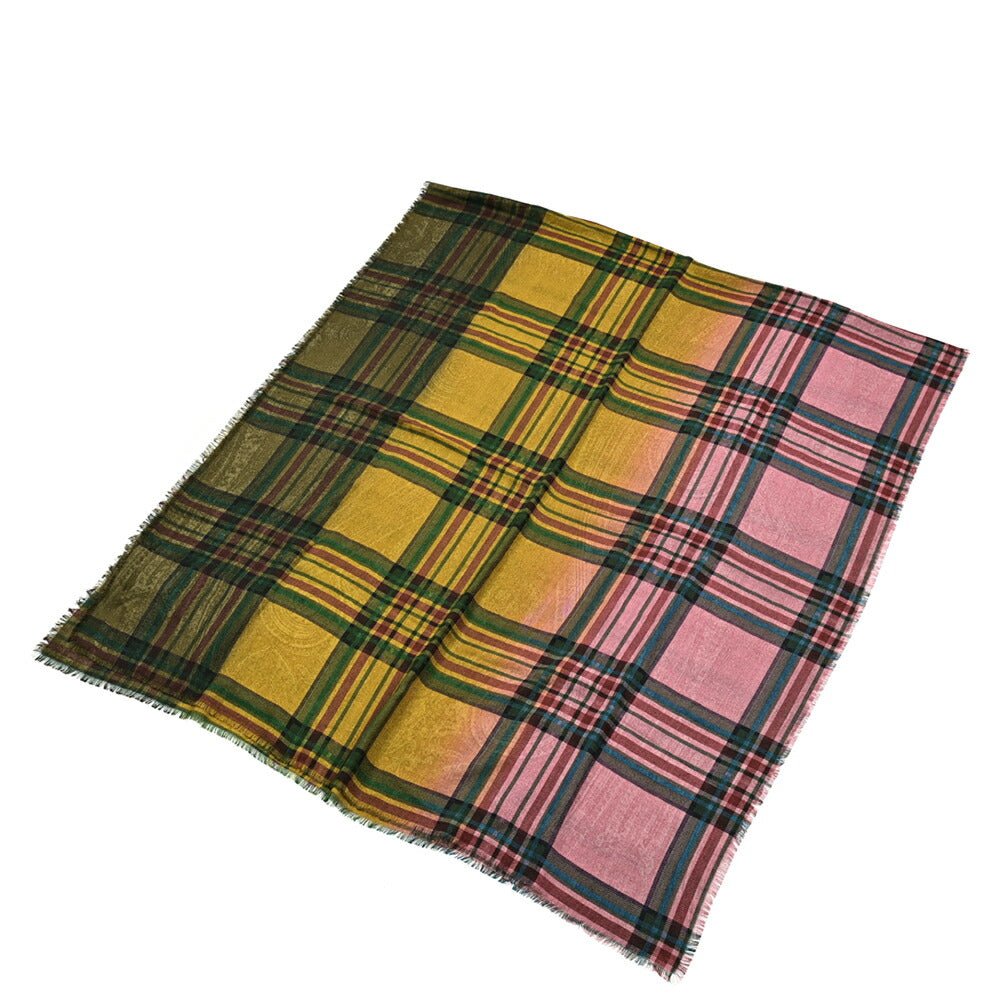 クーポン対象|ETRO ウール100% チェック柄ストール|GUARDAROBA MILANO OFFICIAL STORE