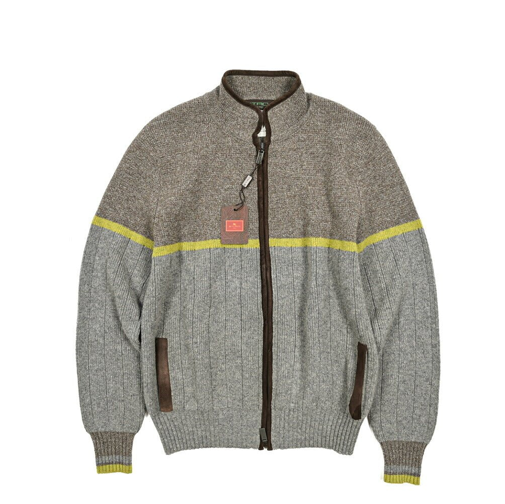 SALE|ETRO ウール100% ミドルゲージニットジップカーディガン|406952|GUARDAROBA MILANO OFFICIAL STORE