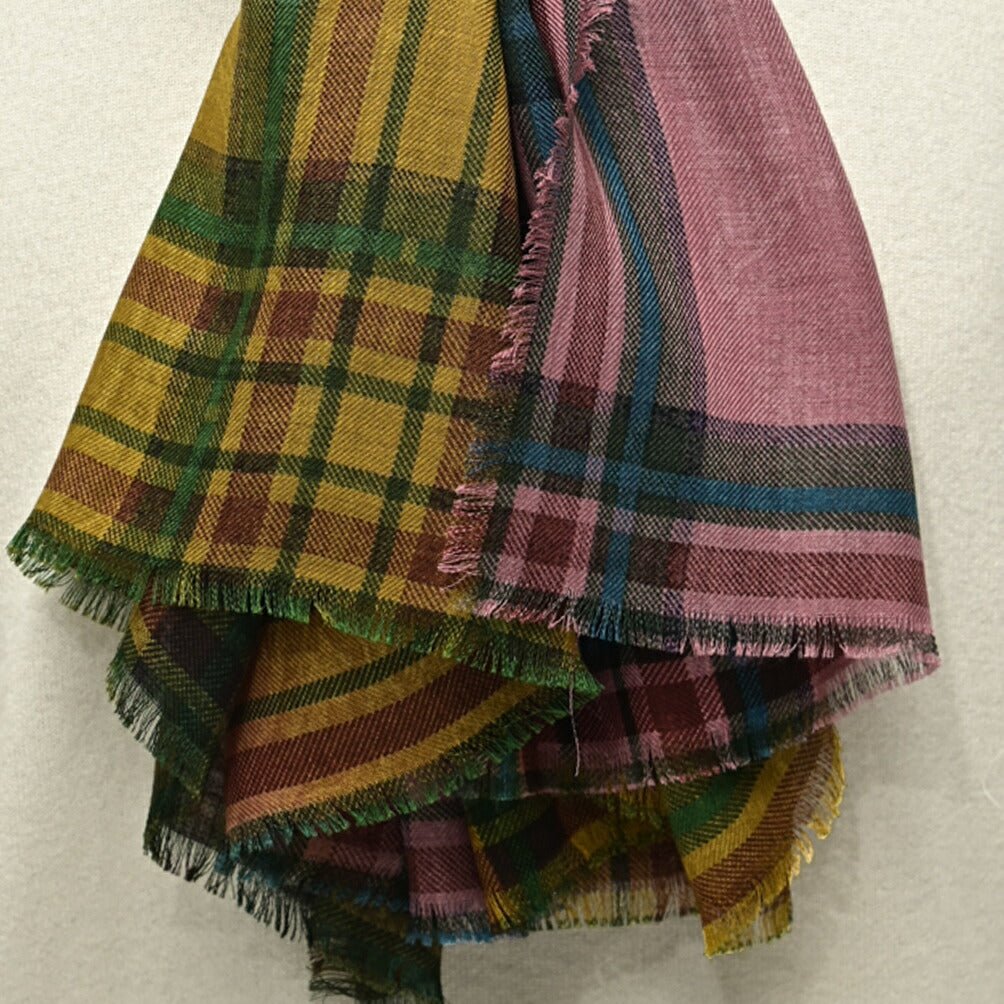 クーポン対象|ETRO ウール100% チェック柄ストール|GUARDAROBA MILANO OFFICIAL STORE