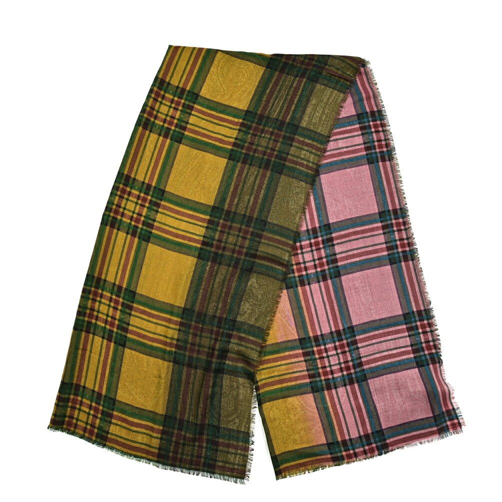 クーポン対象|ETRO ウール100% チェック柄ストール|GUARDAROBA MILANO OFFICIAL STORE