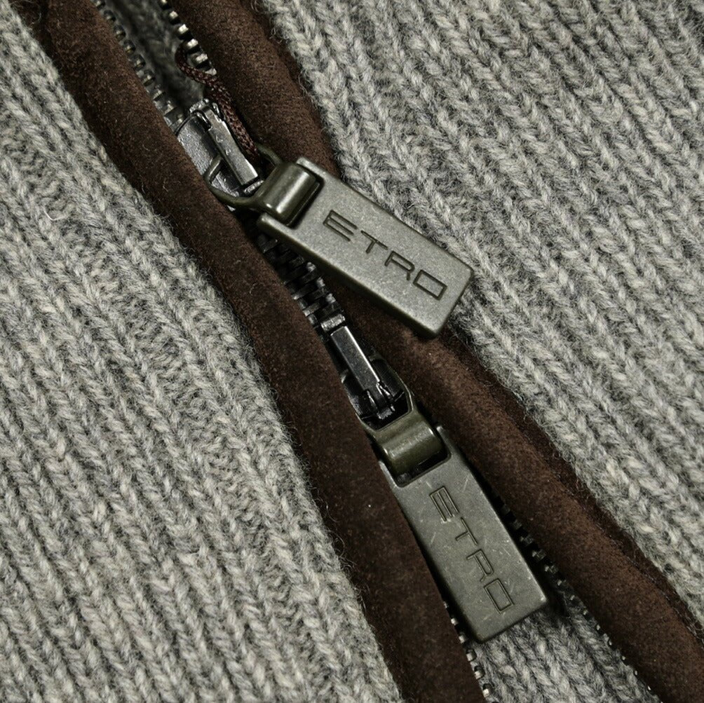 SALE|ETRO ウール100% ミドルゲージニットジップカーディガン|406952|GUARDAROBA MILANO OFFICIAL STORE